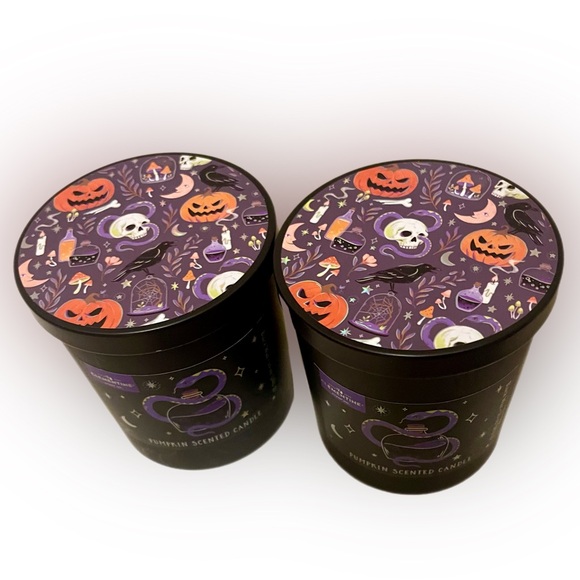 NWT! 🎃 CLEMENTINE 10 Oz. Pumpkin / Skulls Halloween  Jar Candle w/Decorative Lid - Picture 5 of 5